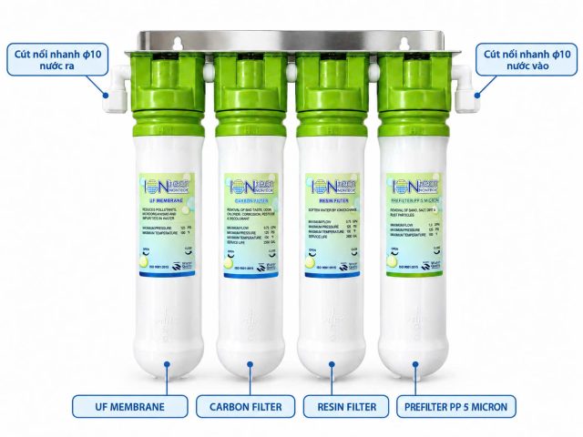 Thiết bị lọc 4 cấp iontech
